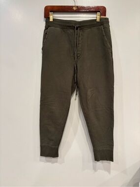 Nili Lotan Olive Drawstring Sweatpants